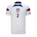 Verenigde Staten Sergino Dest #2 Voetbalkleding Thuisshirt WK 2022 Korte Mouwen